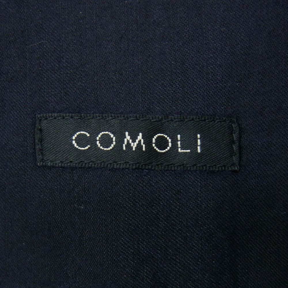 COMOLI コモリ 半袖シャツ 22SS V01-02023 ウールシルク スキッパー