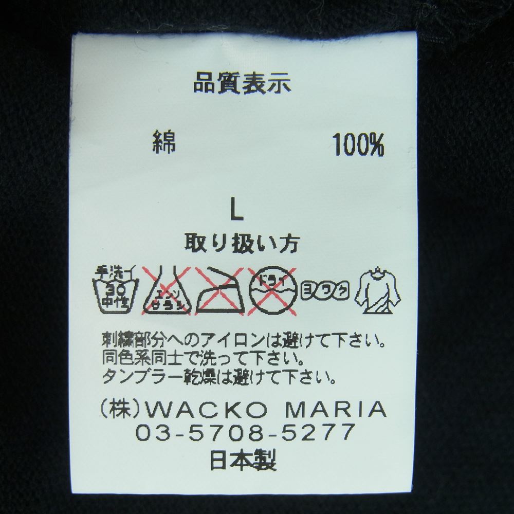 WACKO MARIA ワコマリア ポロシャツ ポロ シャツ 七分袖 刺繍 ロゴ