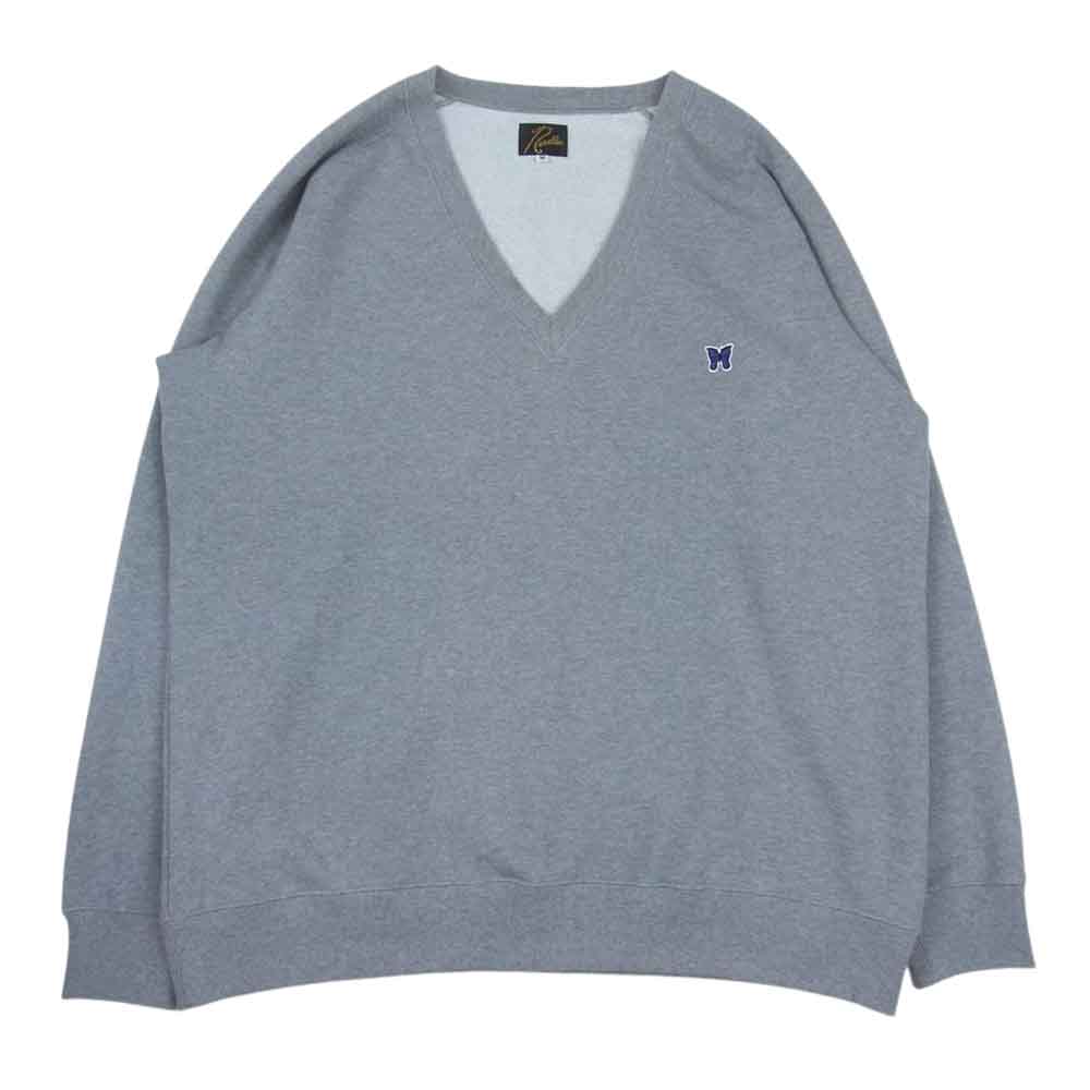 Needles ニードルス スウェット 23SS MR301 L/S V NECK SWEAT C/PE