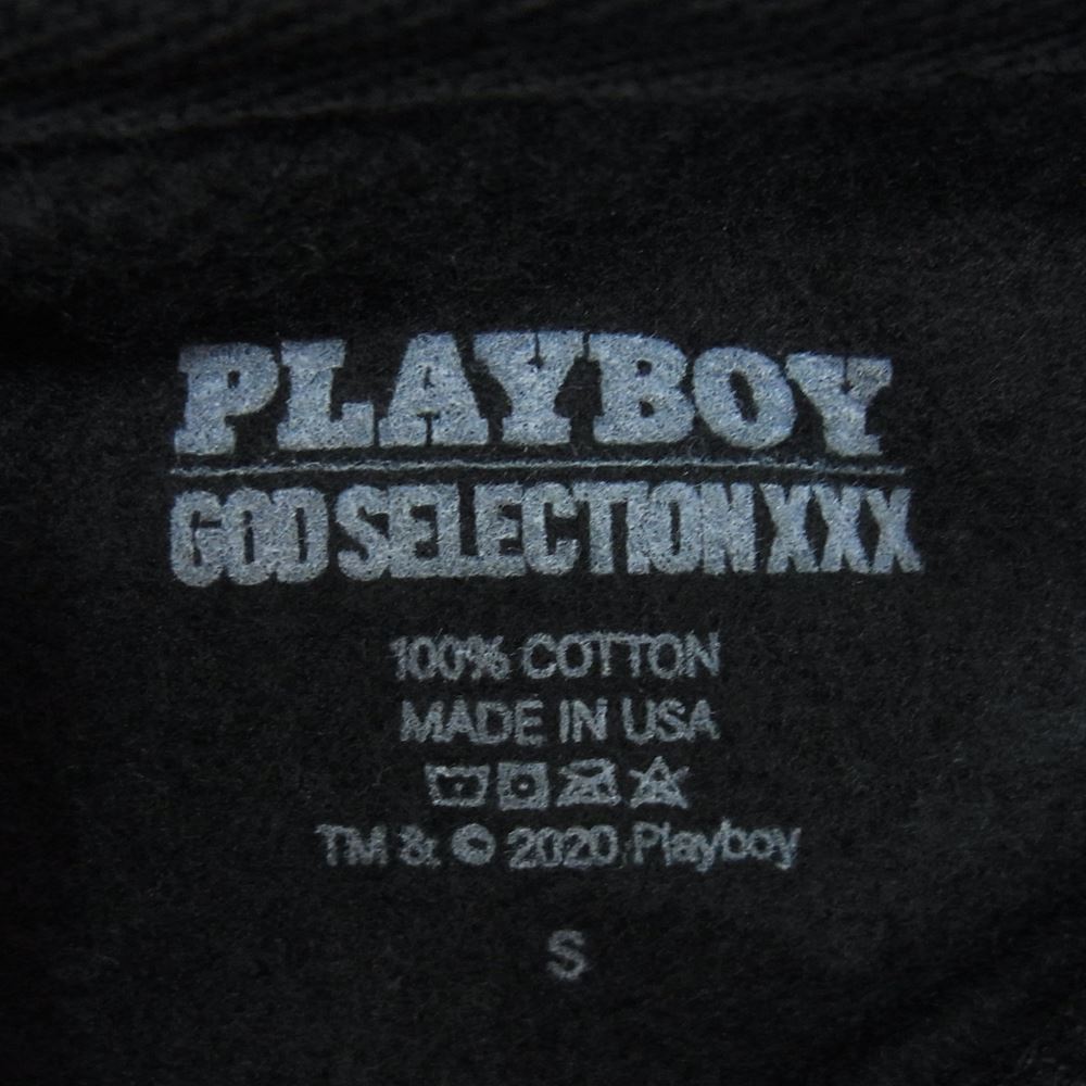 godselectionxxx playboy パーカー　黒Sサイズ