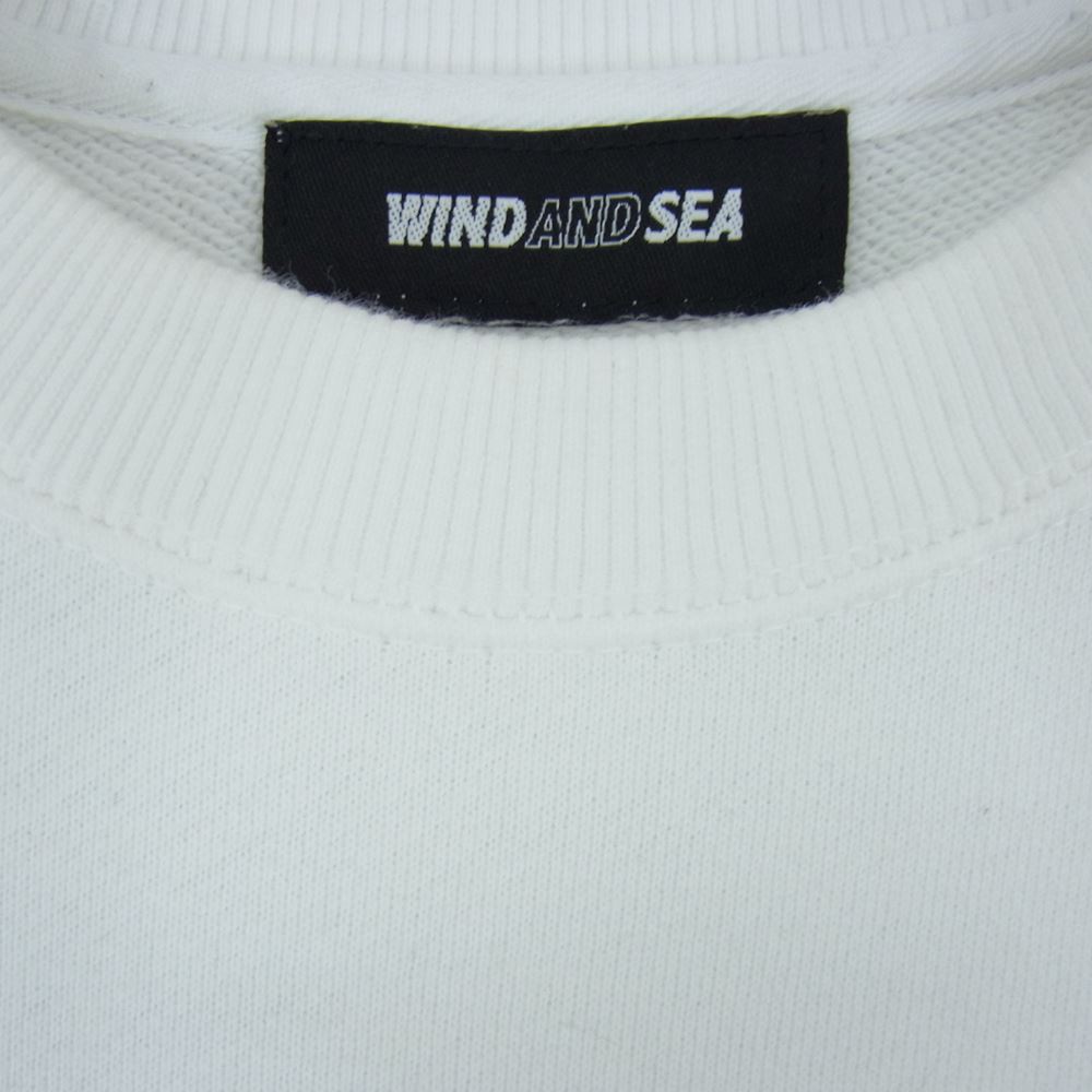 WIND AND SEA ウィンダンシー WDS-20S-TPS-08 S-E-A SWEAT SHIRT ロゴ クルーネック スウェット ホワイト系 S