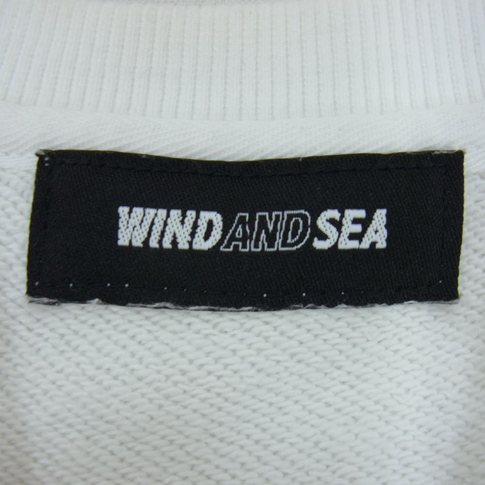 WIND AND SEA ウィンダンシー スウェット WDS-20S-TPS-08 S-E-A SWEAT SHIRT ロゴ クルーネック スウェット  ホワイト系 S