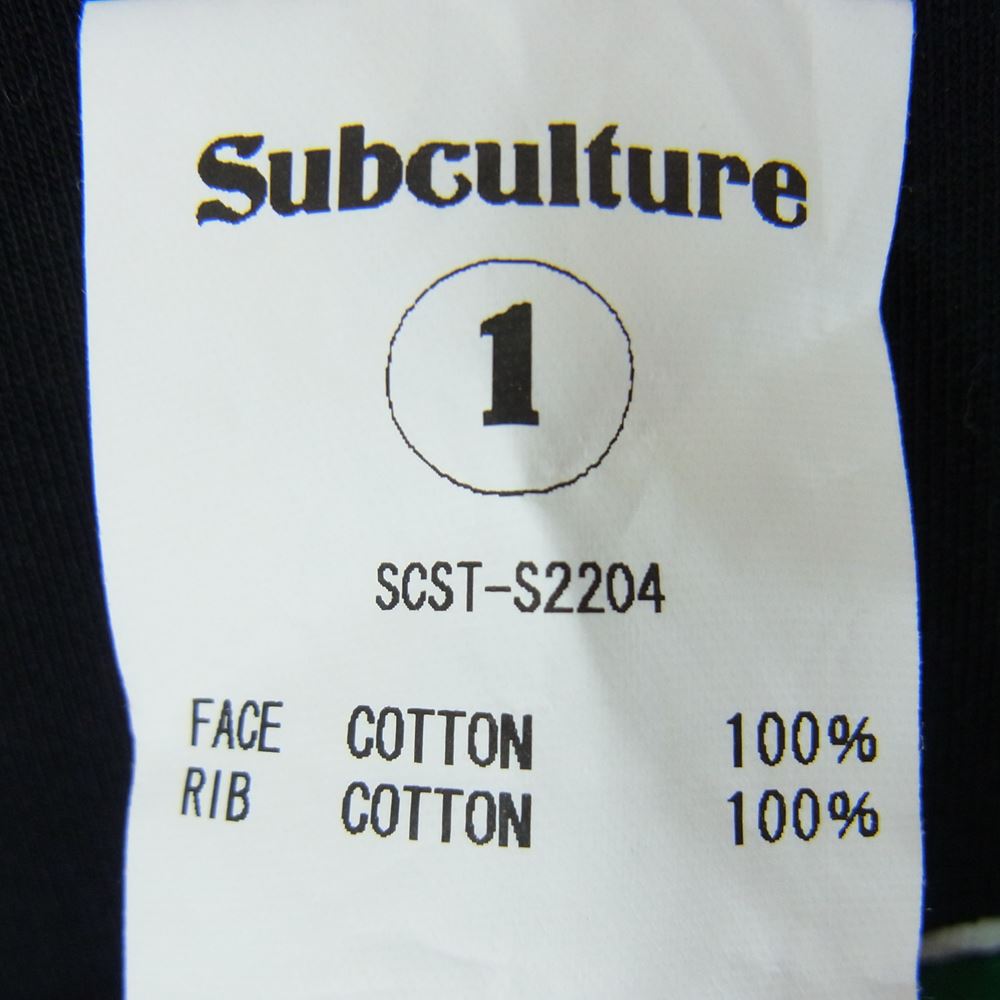 サブカルチャー subculture フロントロゴTシャツ メンズ 1