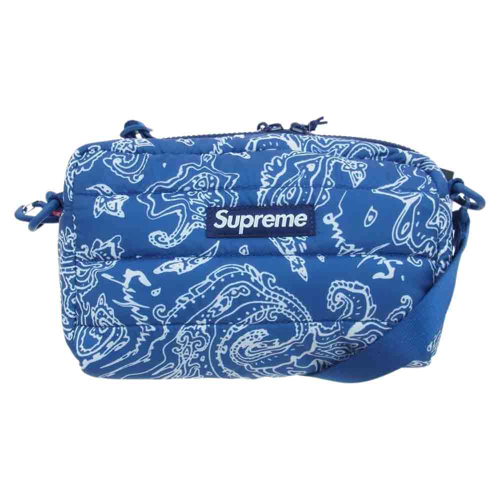 Supreme シュプリーム ショルダーバッグ 22AW Puffer Side Bag Blue