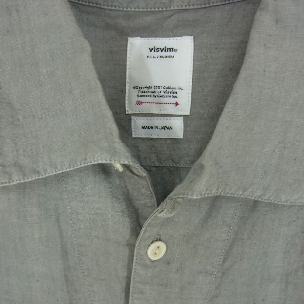 VISVIM ビズビム 長袖シャツ 23SS 0123105011007 PALMER SHIRT L/S