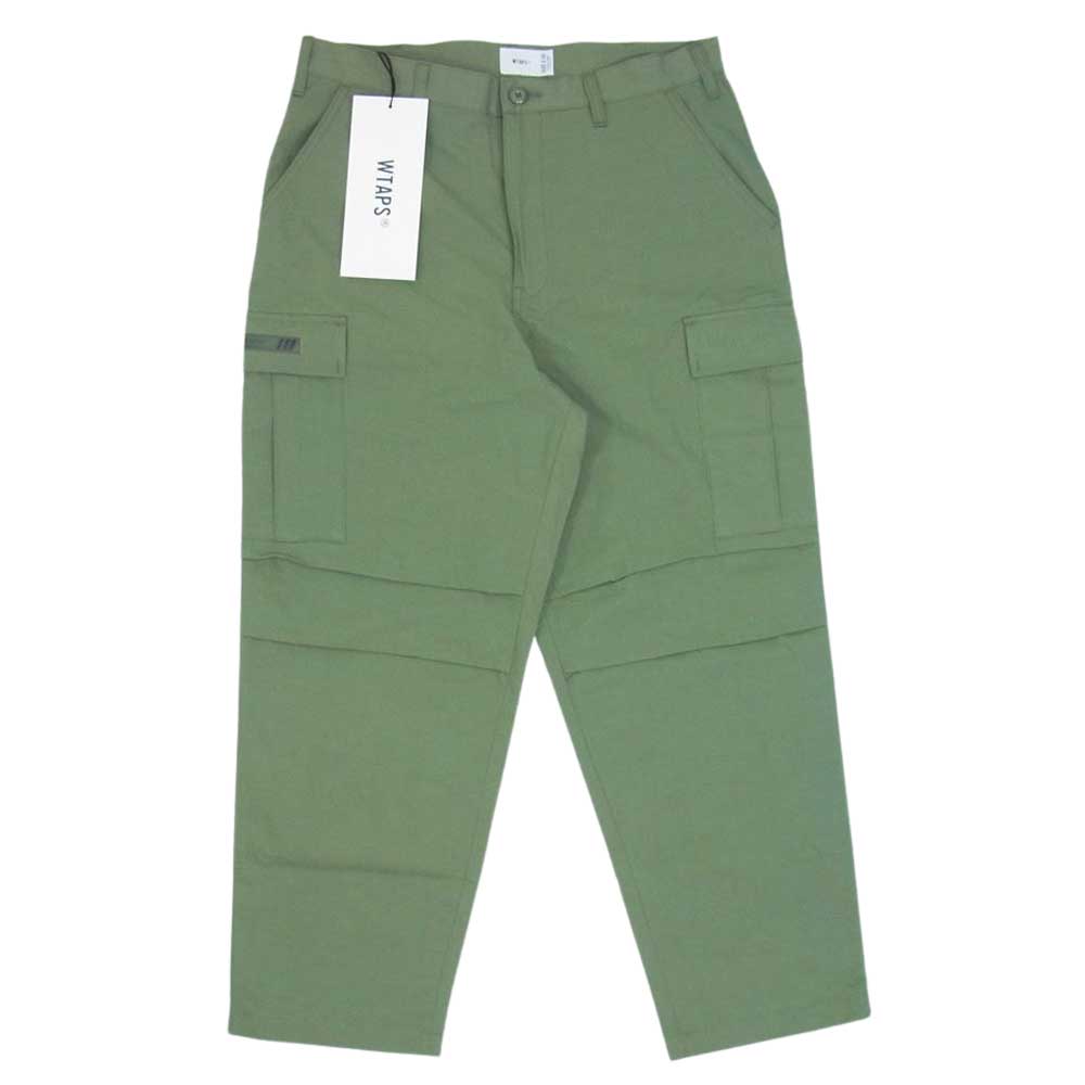 WTAPS ダブルタップス カーゴパンツ 23SS 231WVDT-PTM09 TROUSERS トラウザーズ NYCO. RIPSTOP カーゴ  パンツ カーキ系 03【新古品】【未使用】