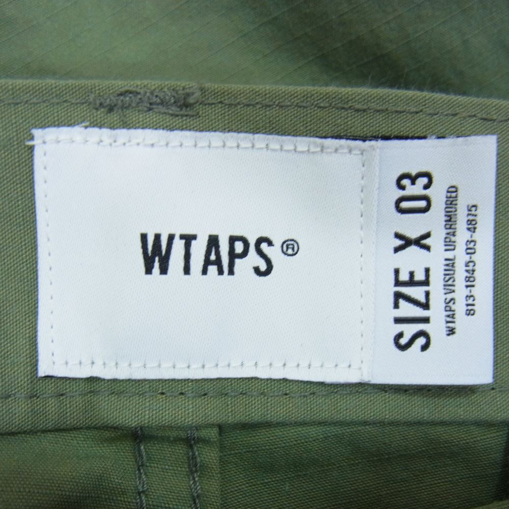 ご覧頂きありがとうございますタグ付き未使用　ダブルタップス　wtaps ショートパンツ　オリーブ　サイズ03