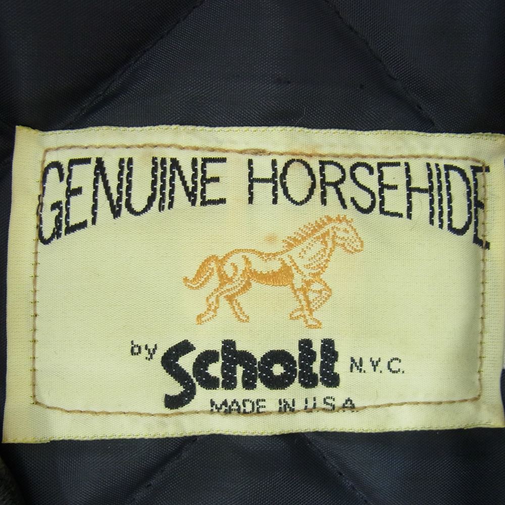 schott ショット レザージャケット GENUINE HORSEHIDE ホースハイド