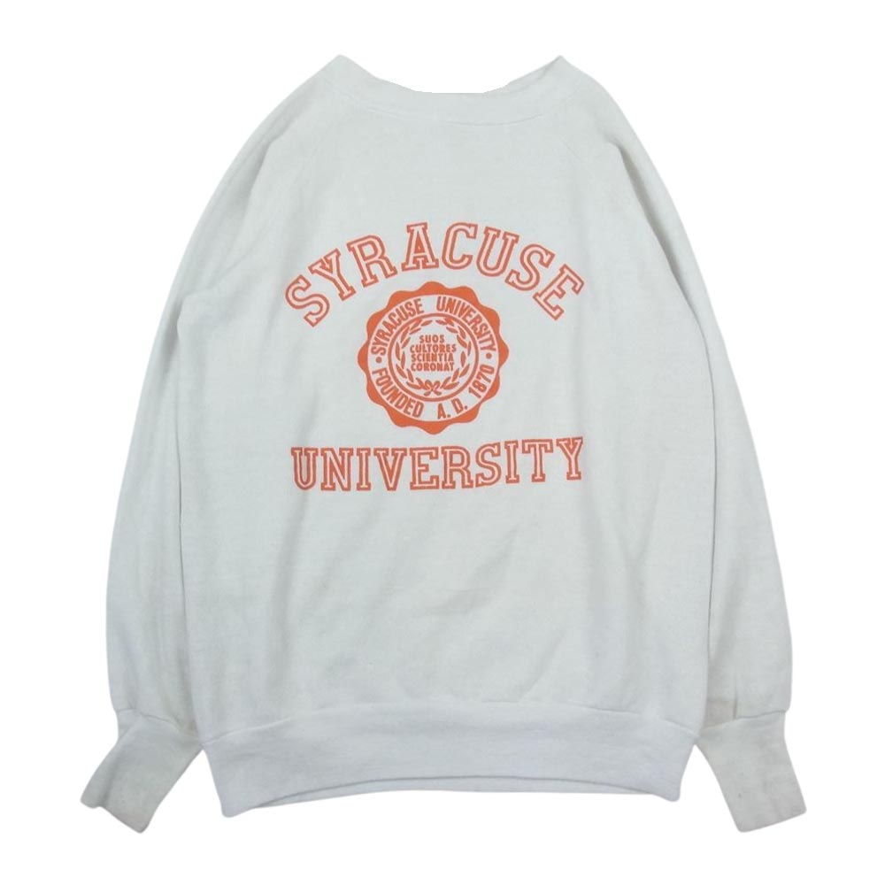 【College】70s80sシラキュース大学カレッジスウェットヴィンテージ