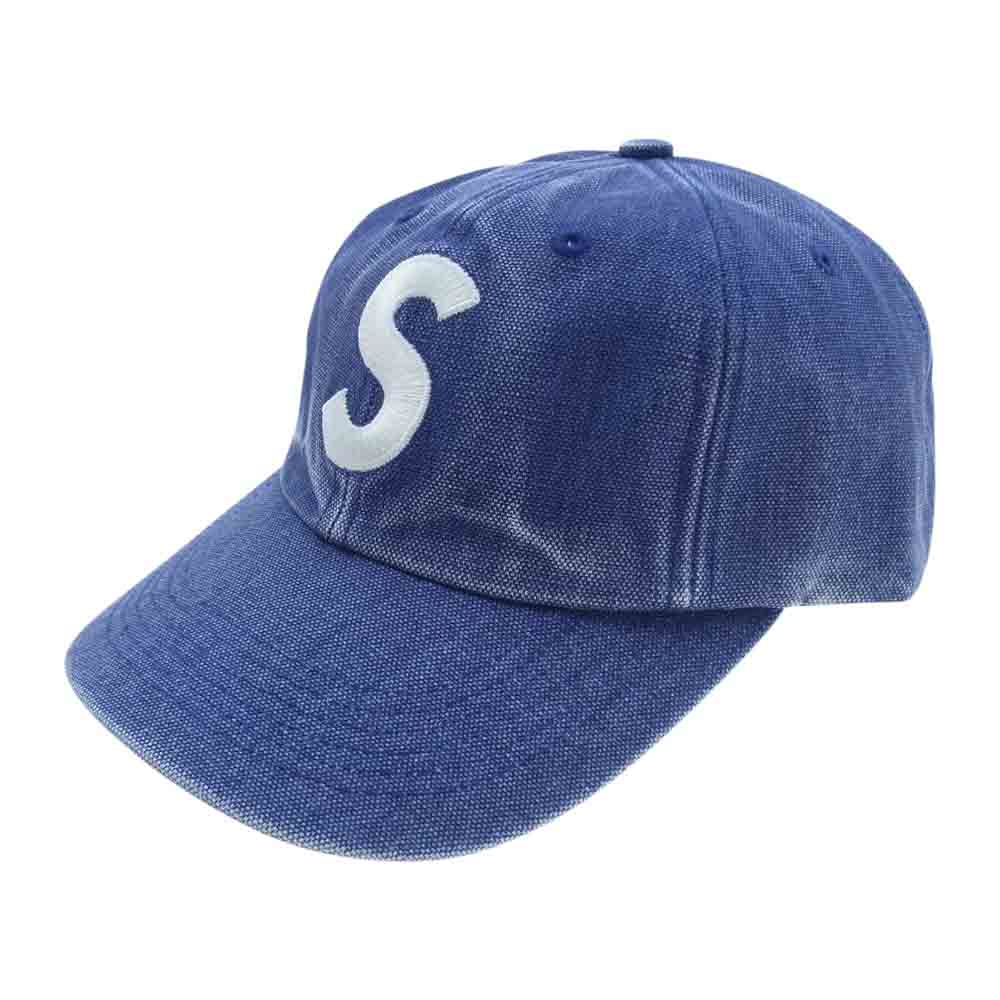 Supreme シュプリーム 帽子 23SS pigment canvas s logo 6-panel