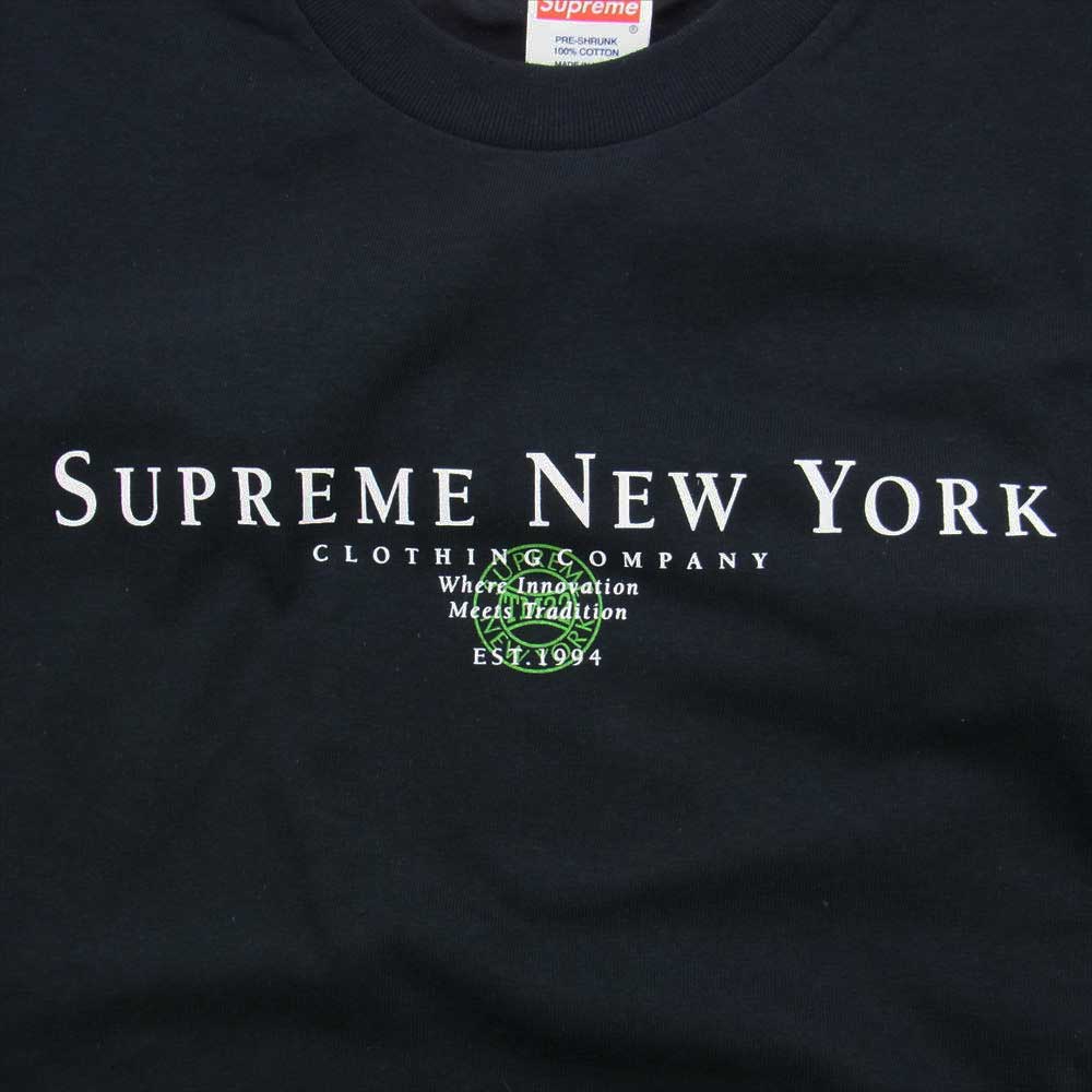 Supreme シュプリーム Ｔシャツ 22AW Tradition Tee Black ロゴ