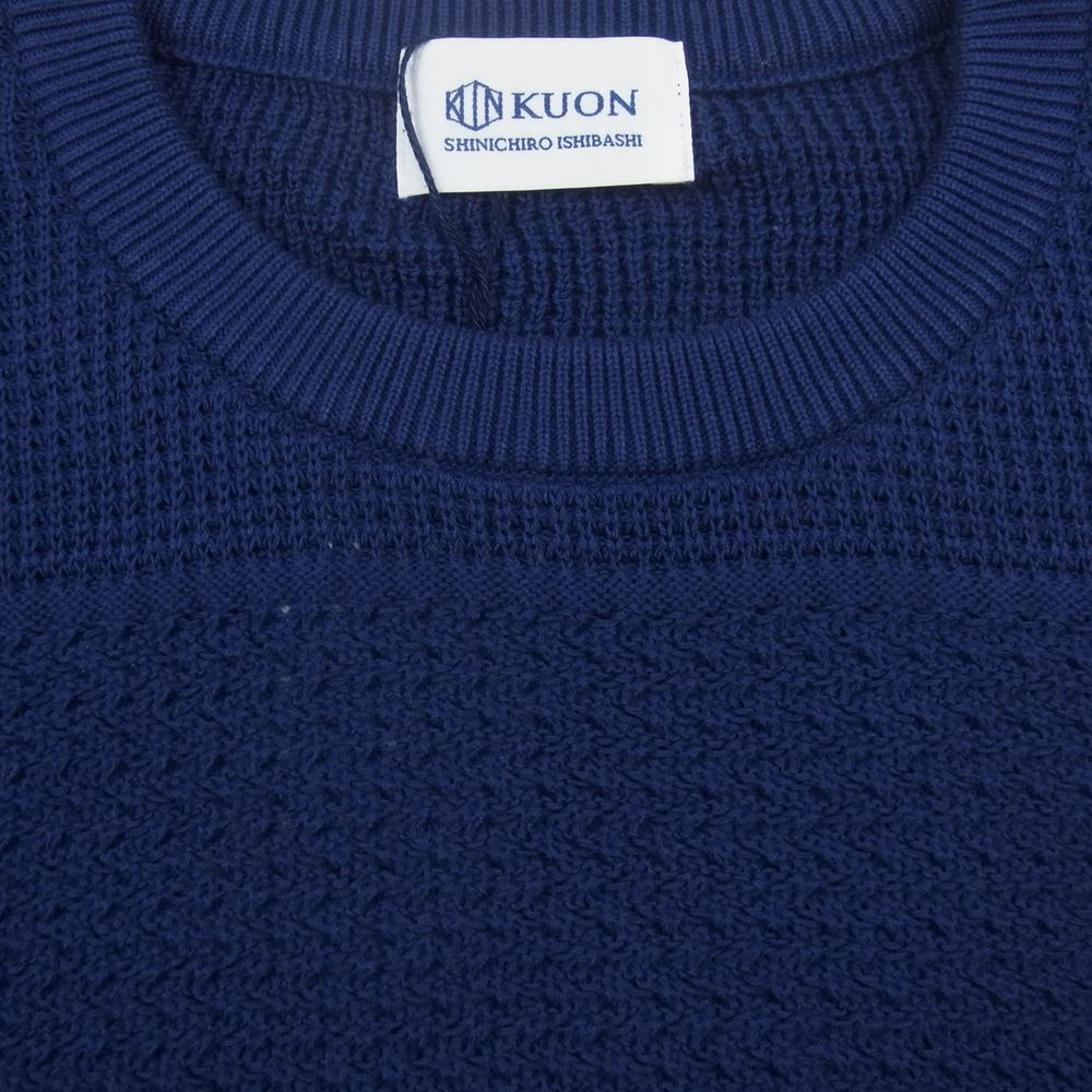 クオン KUON ニット 113KN022100 Gradient Knit Cotton Crewneck