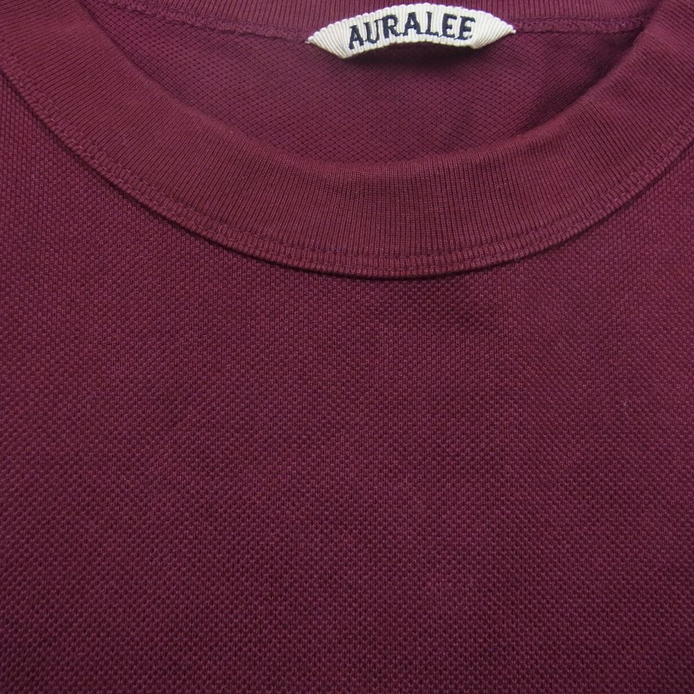 AURALEE オーラリー Ｔシャツ 21SS A21ST02EK SUPER FINE COTTON SALT