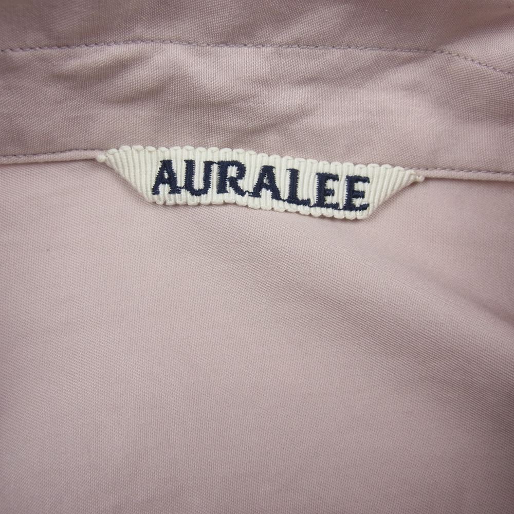 AURALEE オーラリー 半袖シャツ A9SS02TN WASHD FINX TWILL HALF