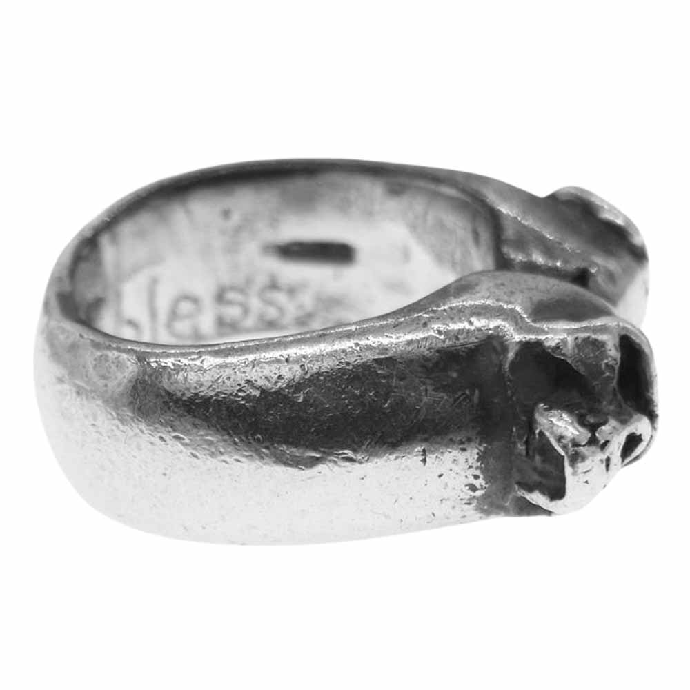 サーティーンデザインズ THIRTEEN DESIGNS リング DOUBLE MAD FACE RING ダブル マッド フェイス スカル リング　  シルバー系 11.5号