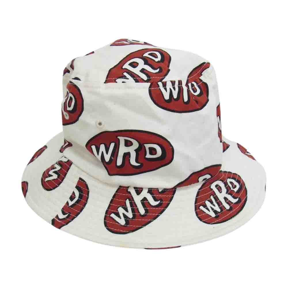 WEIRDO ウィアード 帽子 WRD HAT 総柄 バケット ハット ホワイト系 M