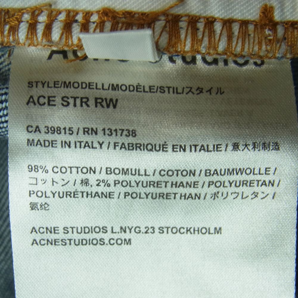 ACNE STUDIOS アクネストゥディオズ デニムパンツ CA 39815 RN