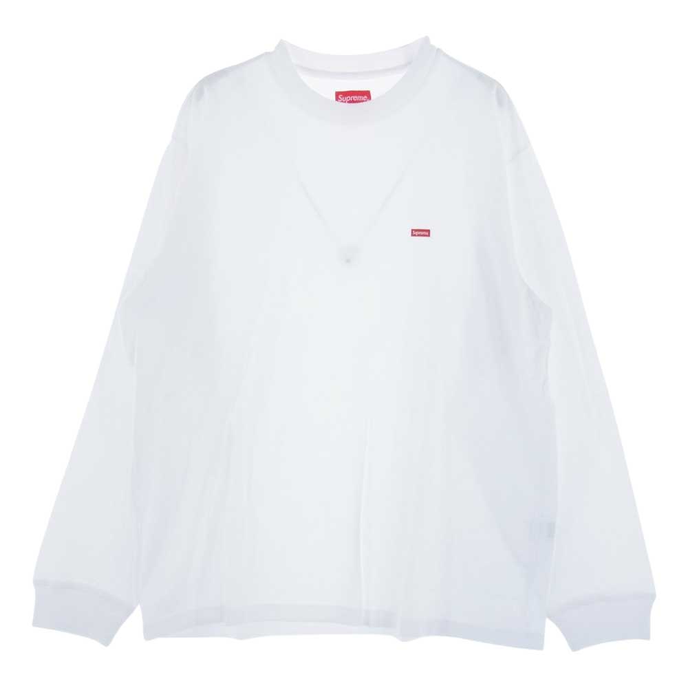 Supreme シュプリーム カットソー 23SS Small box L/S tee / white