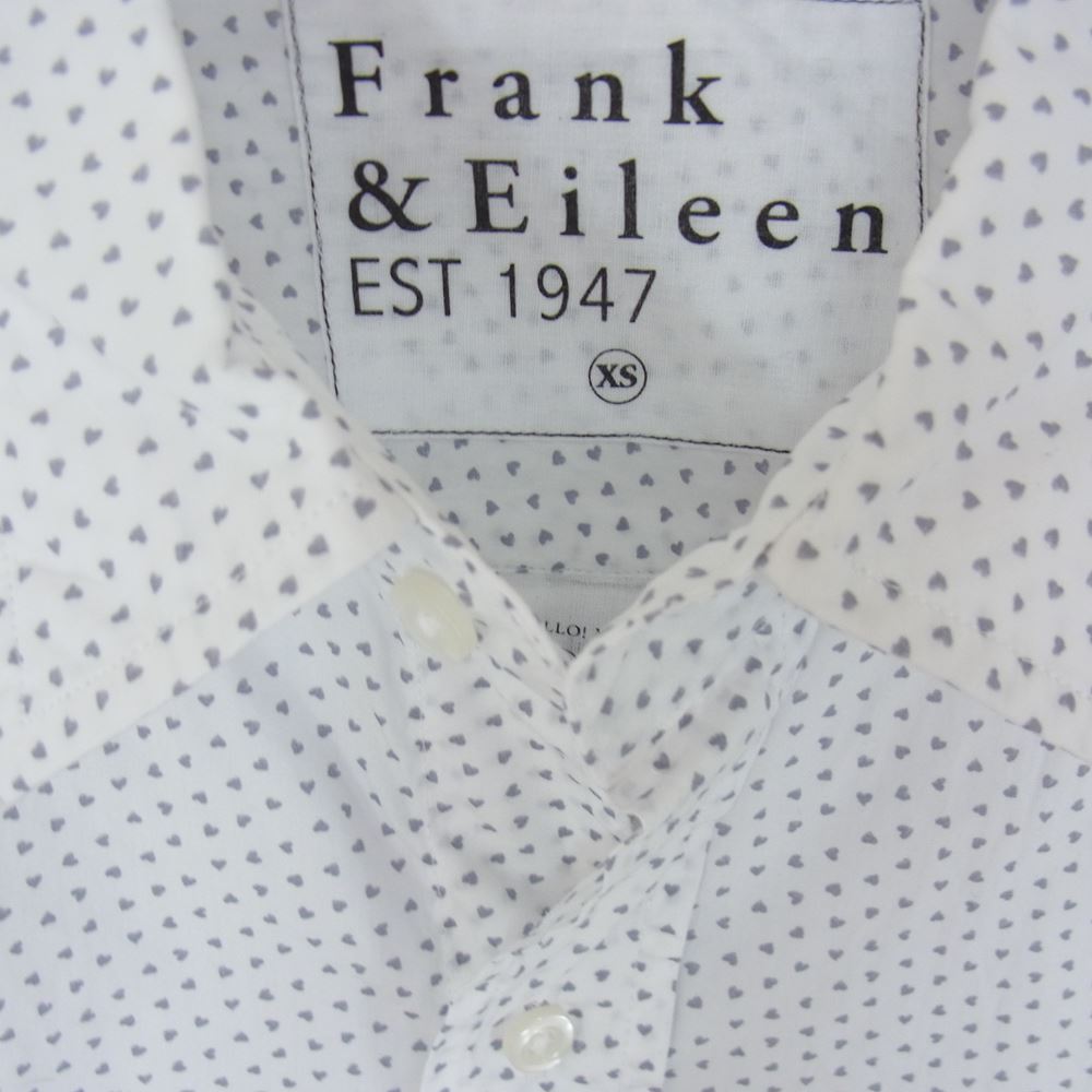 フランクアンドアイリーン Frank&Eileen 長袖シャツ ハート 総柄