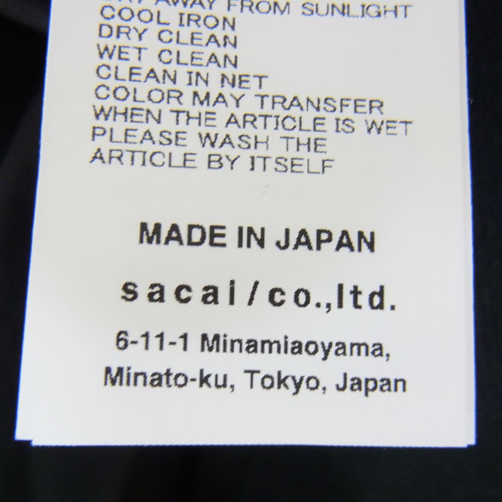 Sacai サカイ 長袖シャツ 23SS 23-03038 Thomas Mason トーマス