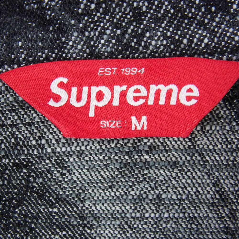 Supreme Archive Denim Jacquard Trucker Jacket Black