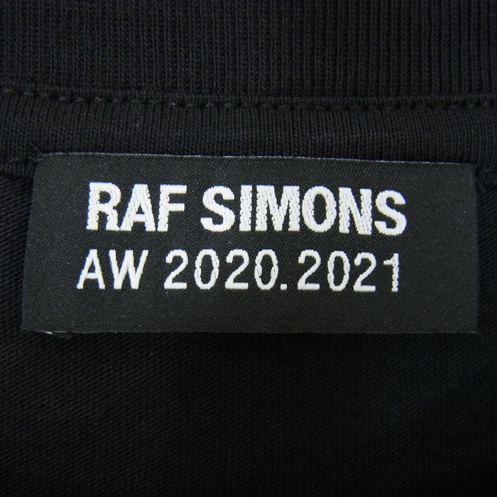 RAF SIMONS ラフシモンズ Ｔシャツ 20-21AW 202-102-19001-00099 Regular Fit T-Shirt  Solar Youth レギュラー フィット ソーラー ユース Tシャツ ブラック系 S【新古品】【未使用】
