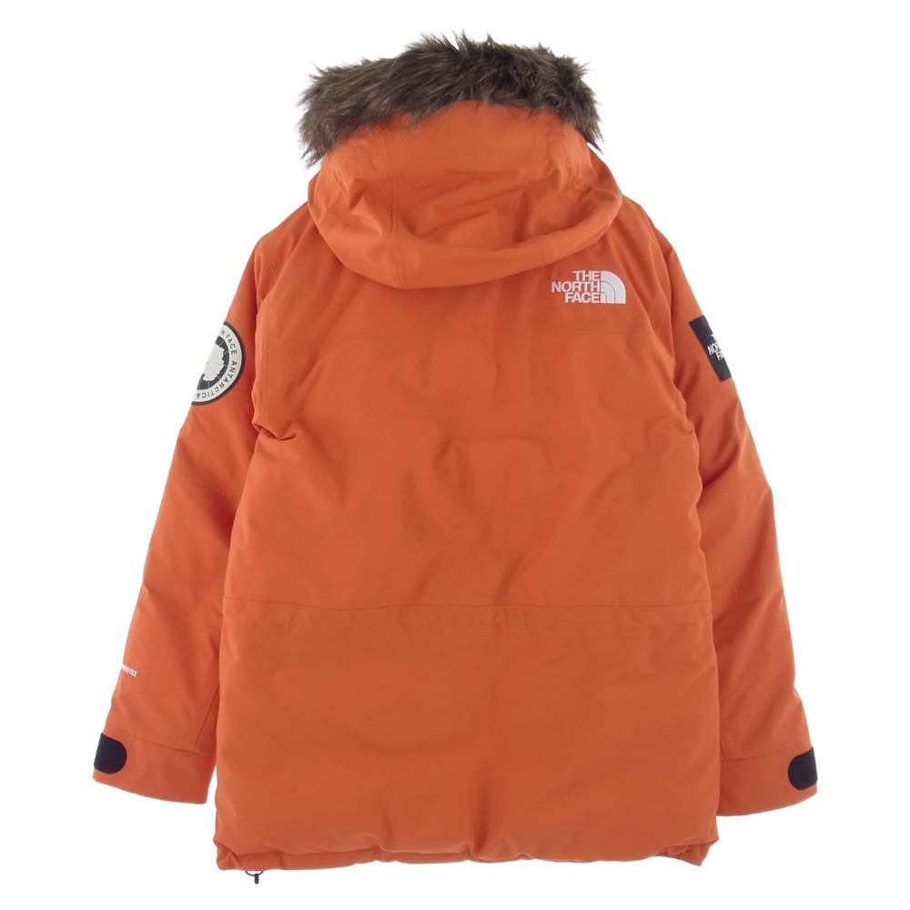 THE NORTH FACE ノースフェイス ダウンジャケット ND91807 ANTARCTICA  PARKA アンタークティカ パーカー オレンジ系 M【美品】約56cm袖丈