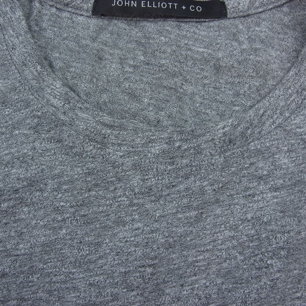JOHN ELLIOTT ジョンエリオット カットソー メランジ 霜降り ロング カットソー Tシャツ グレー系 0