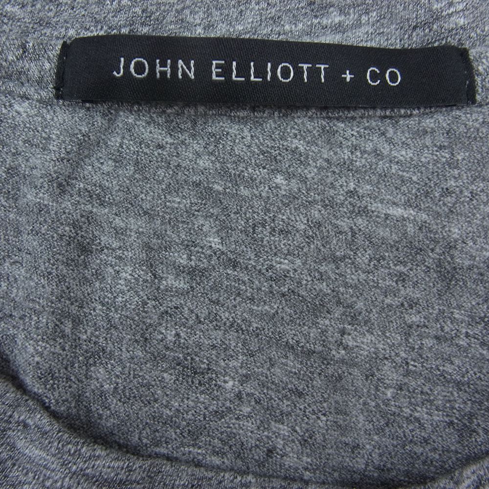 JOHN ELLIOTT ジョンエリオット カットソー メランジ 霜降り ロング カットソー Tシャツ グレー系 0
