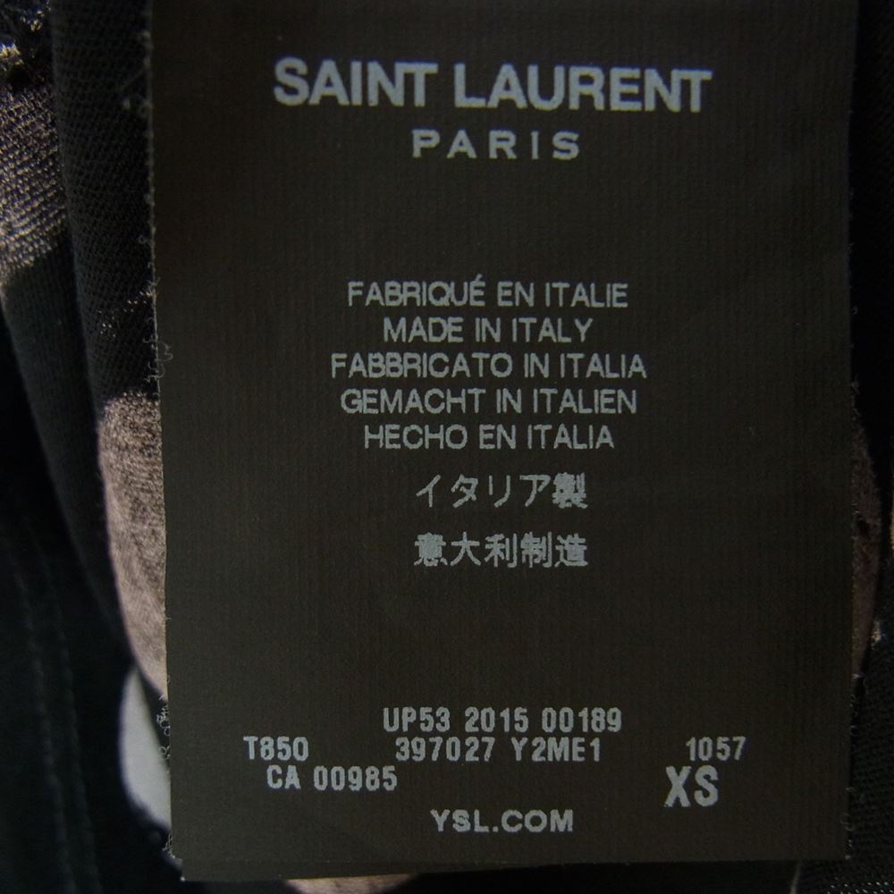 SAINT LAURENT サンローラン Ｔシャツ 国内正規品 エディ期 15AW