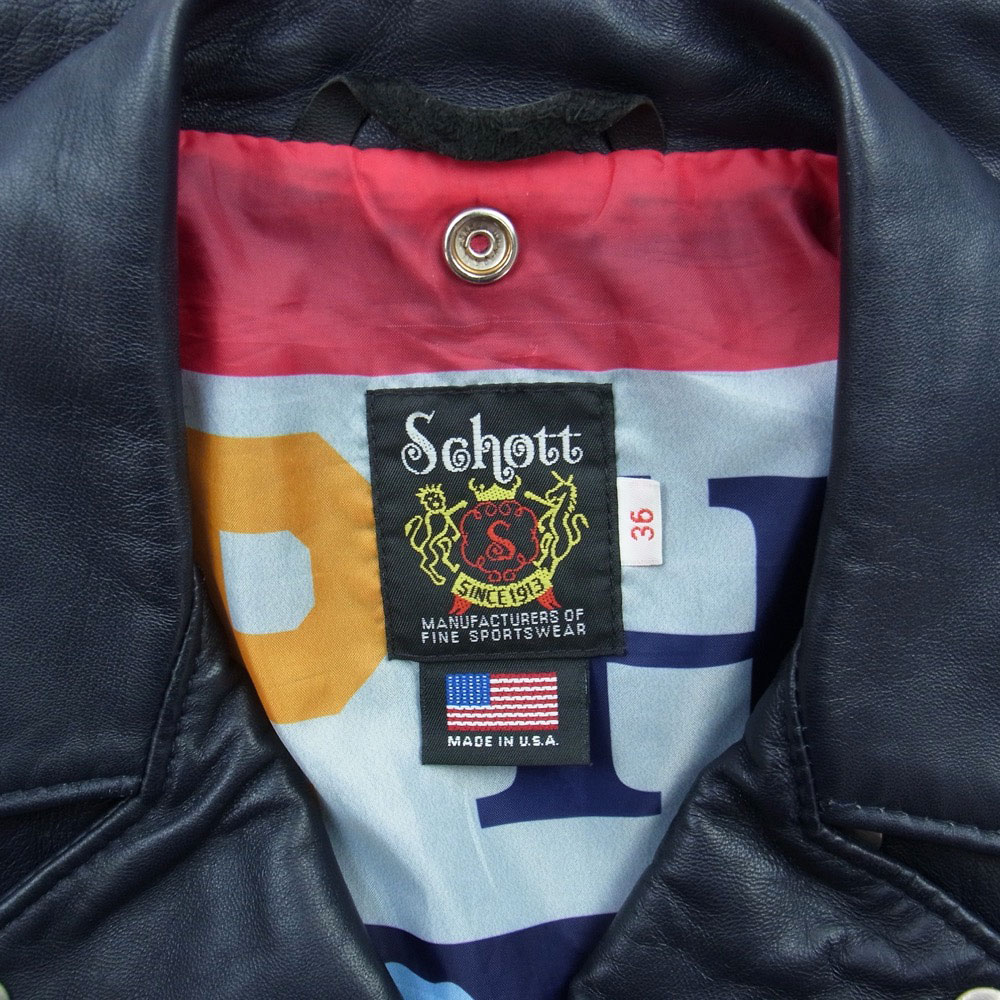 SOPHNET. ソフネット レザージャケット SOPH-160035 × Schott ショット ...