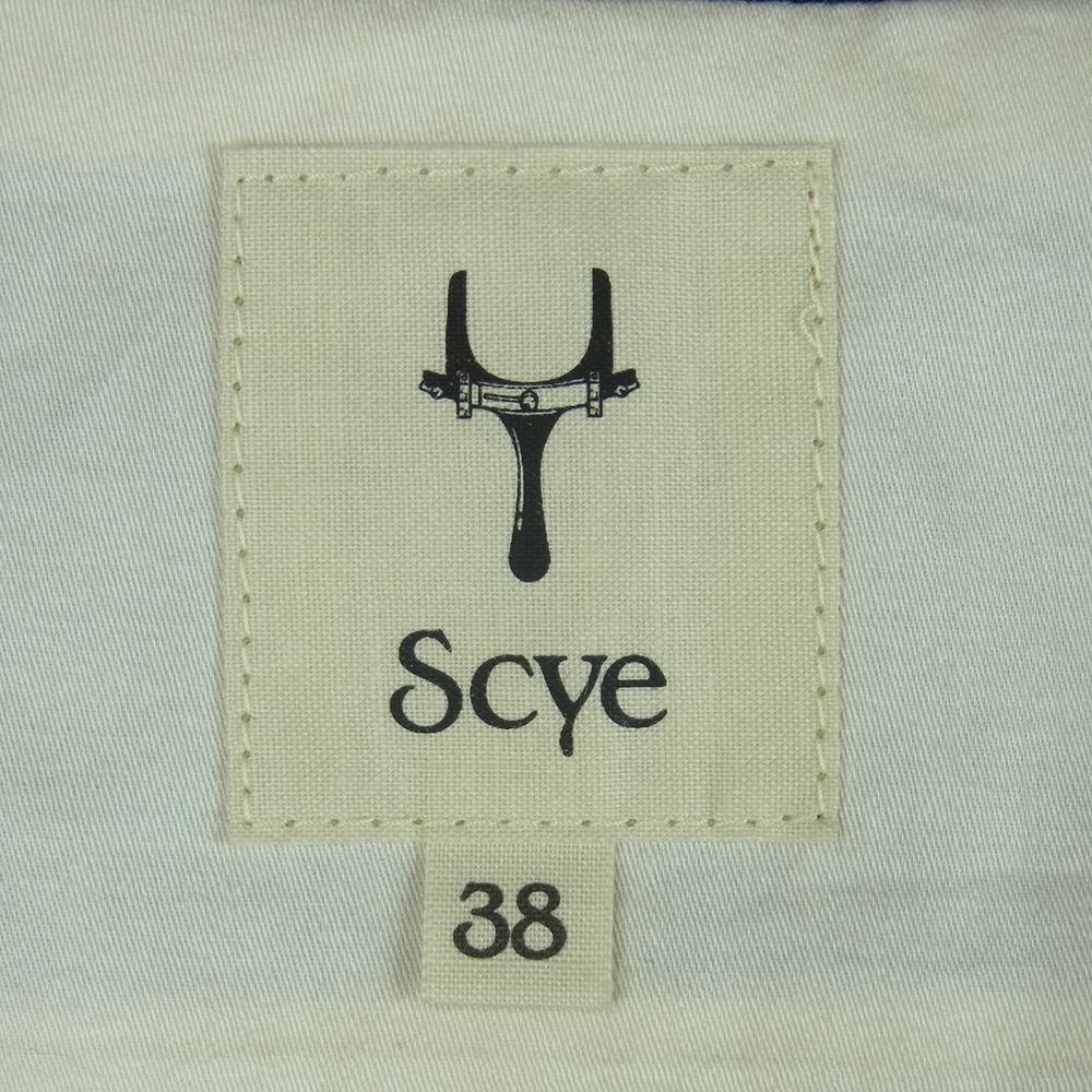 Scye サイ ノーカラージャケット 1217-61054 MPB-173 3011B ノーカラー