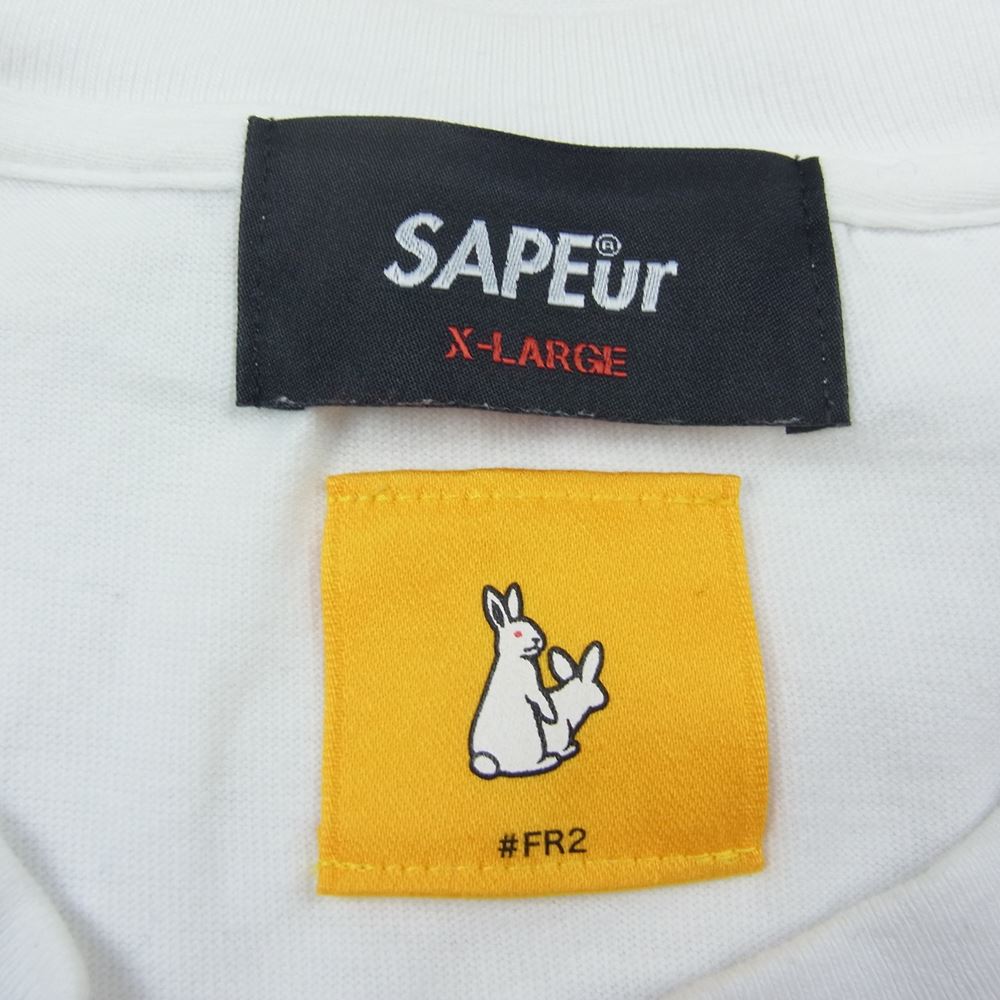 FR2 × SAPEur コラボＴシャツ 白と黒 ＸＬ 新品未使用 - dzhistory.com