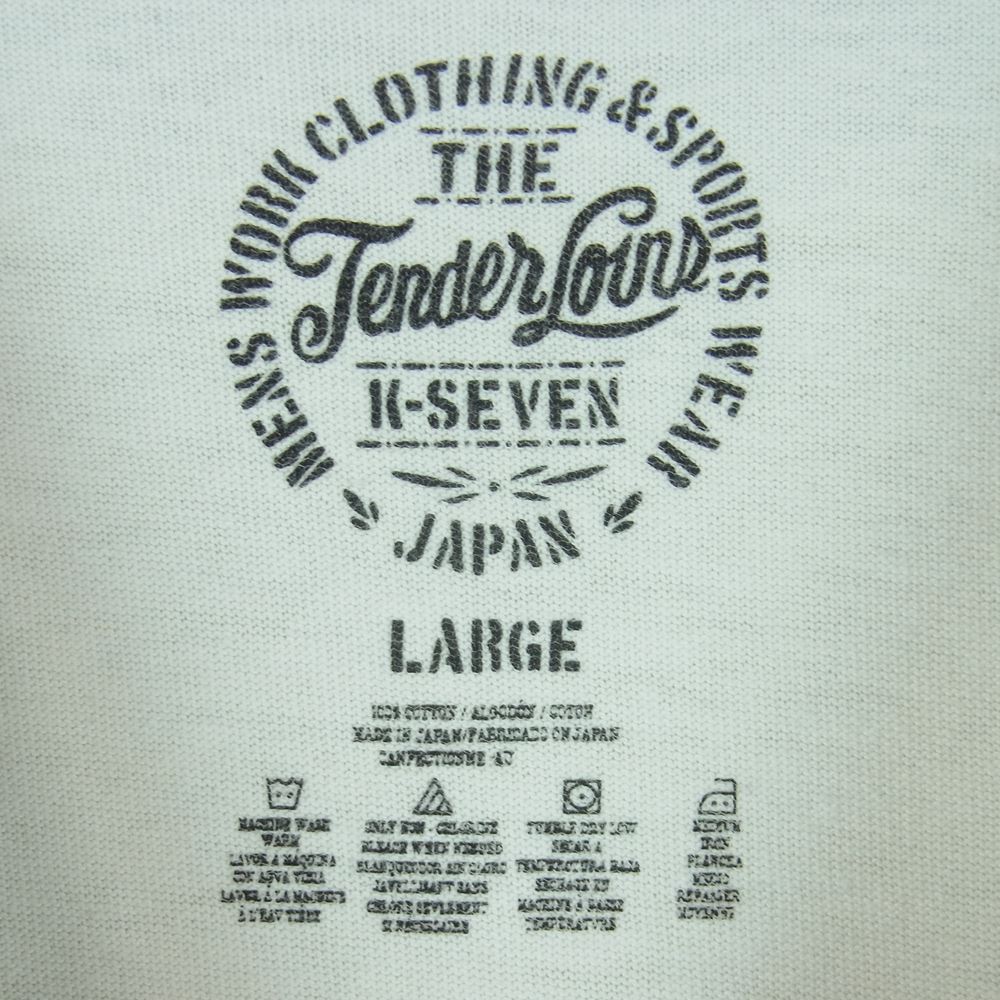TENDERLOIN テンダーロイン T-TEE B.S バンダナ スカル プリント Tシャツ ホワイト系