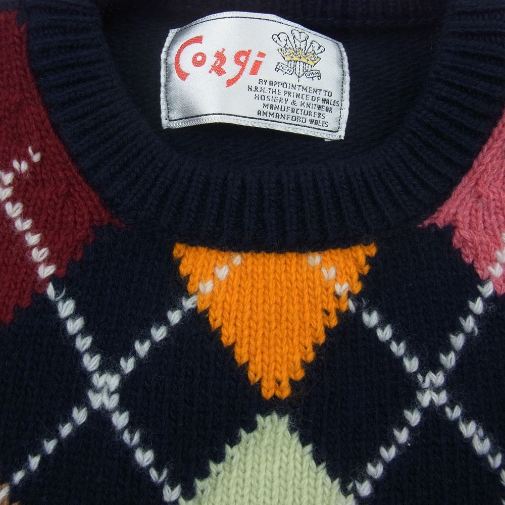 コーギー CORGI ニット ARGYLE MULTI CR KNIT SWEATER WOOL アーガイル