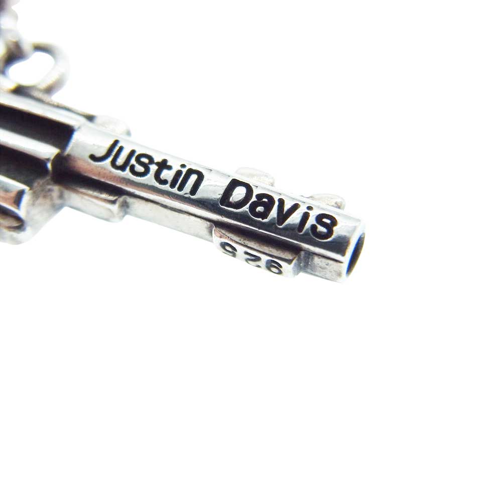 Justin Davis ジャスティンデイビス ピアス SEJ154 DIA SEX PISTOL ピストルモチーフ ピアス 片耳用 シルバー系