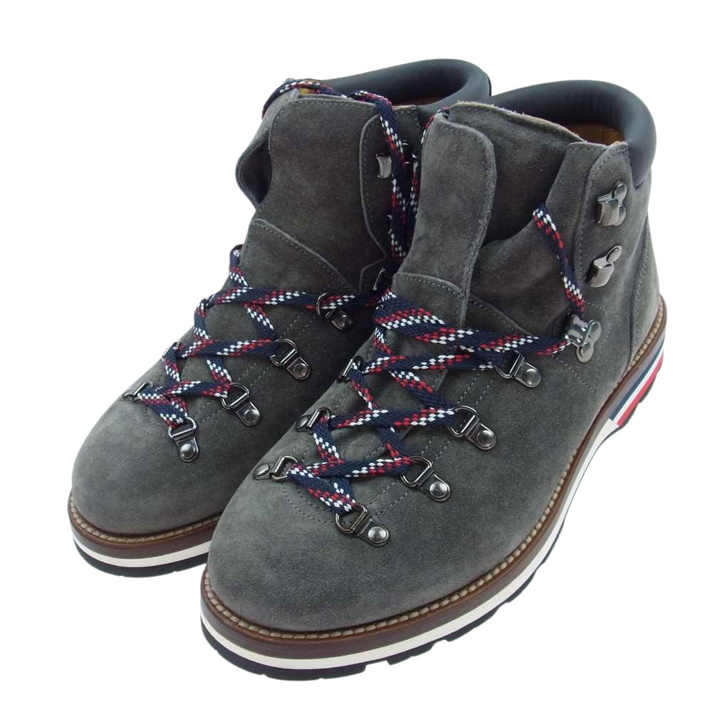 MONCLER モンクレール ブーツ Peak Nubuck Hiking Boots スエード ヌバック ハイキング ブーツ チャコール系  27cm【極上美品】