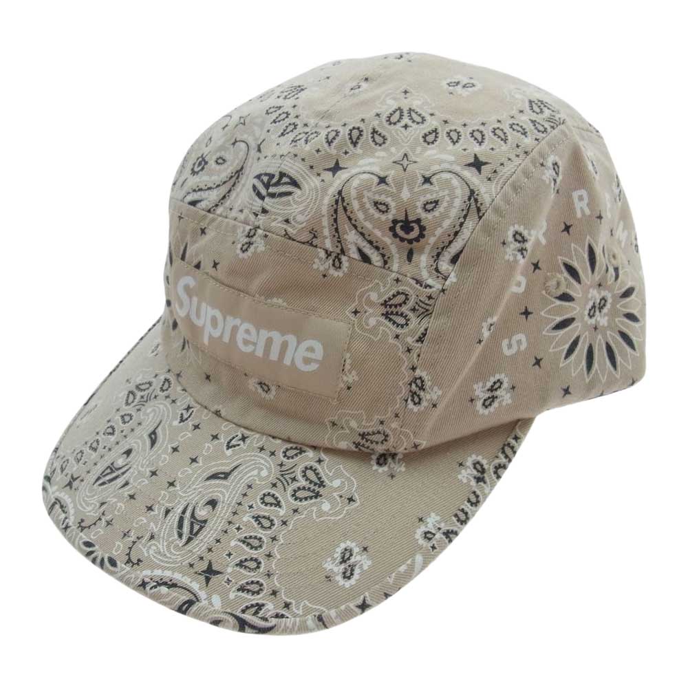 Supreme シュプリーム 帽子 21SS Bandana Camp Cap Beige ボックス ...