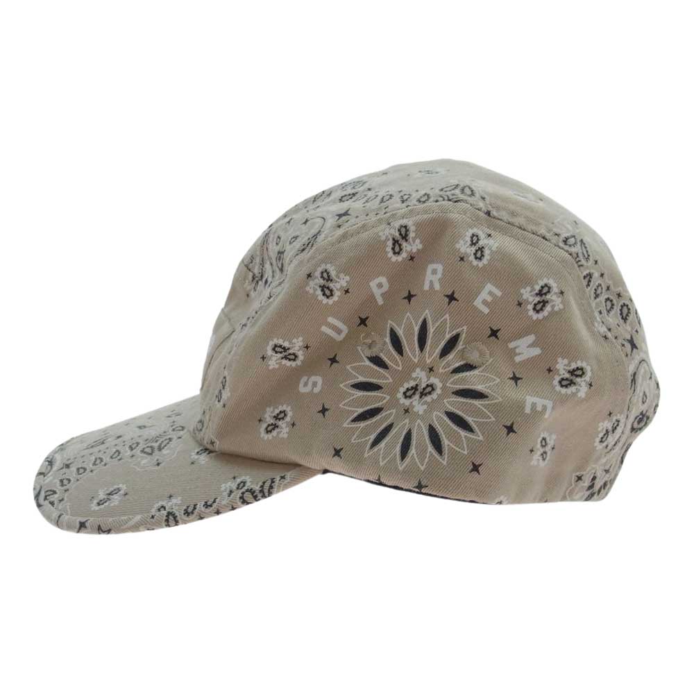 Supreme シュプリーム 帽子 21SS Bandana Camp Cap Beige ボックス