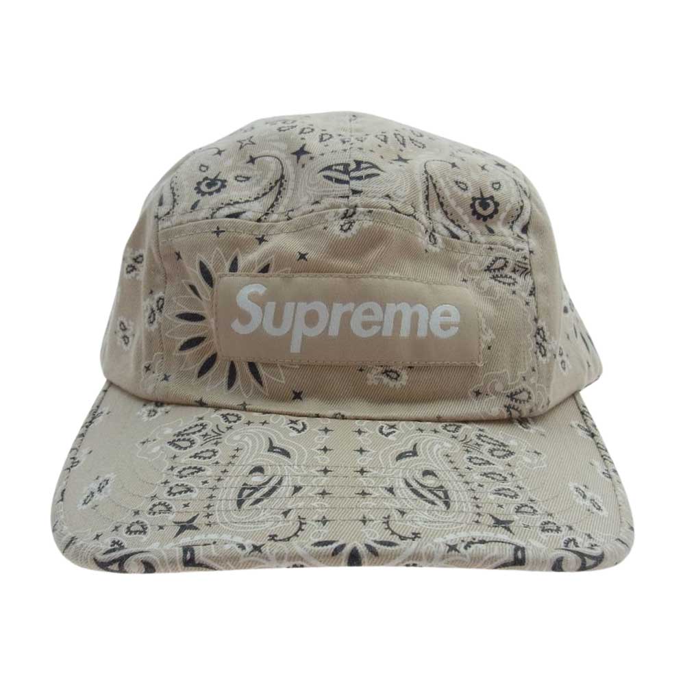 Supreme シュプリーム 帽子 21SS Bandana Camp Cap Beige ボックス