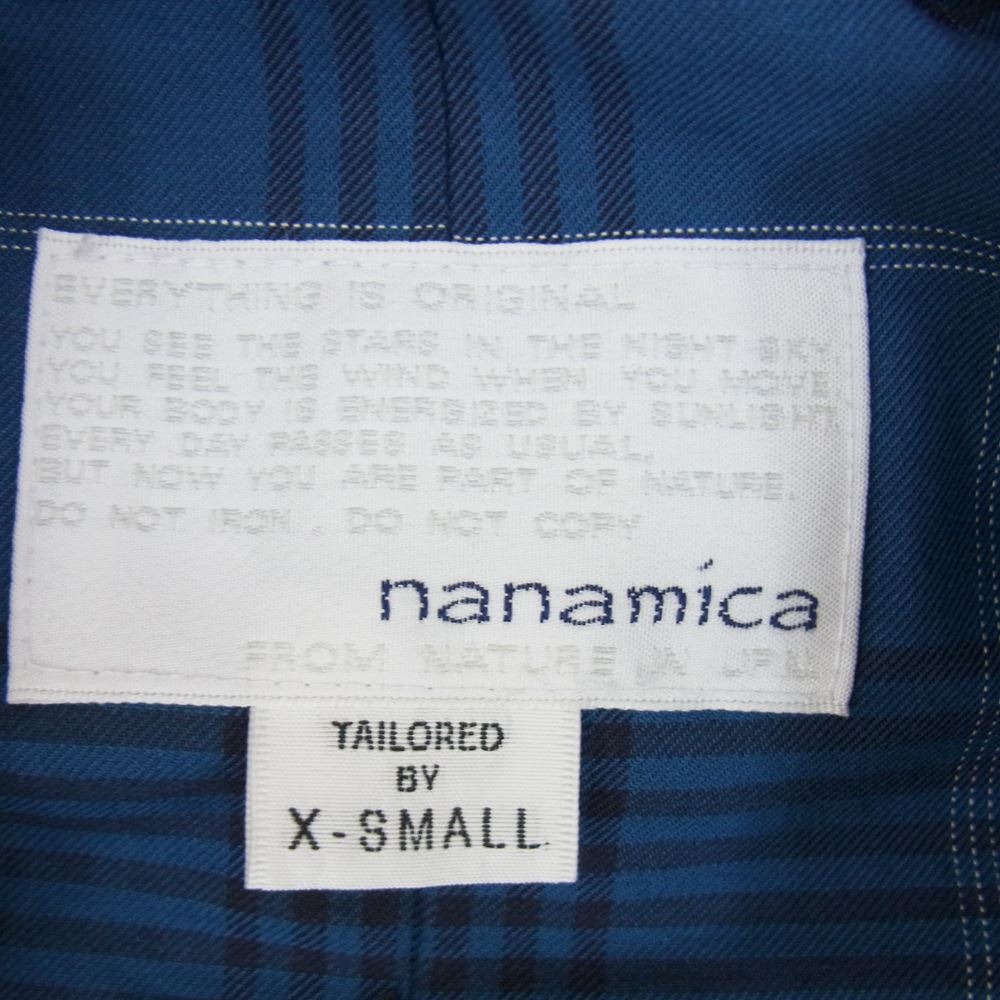 nanamica ナナミカ SUBS215 GORE-TEX ゴアテックス SOUTIEN COLLAR COAT ステンカラー コート ネイビー系 XS