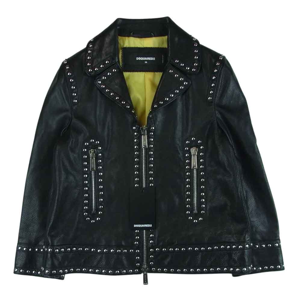 DSQUARED2 ディースクエアード ジャケット S75AM0470 スタッズ レザー