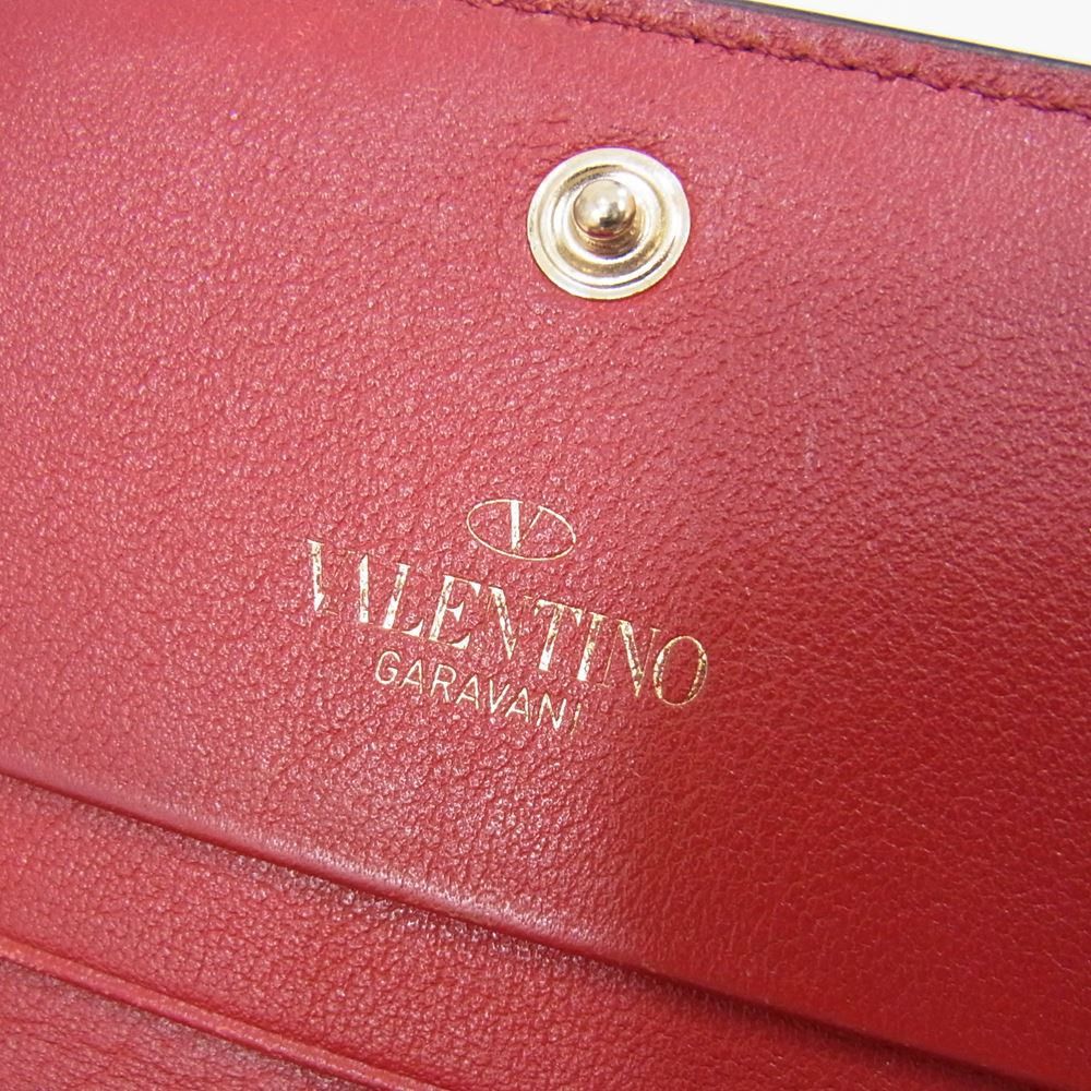 VALENTINO ヴァレンティノ ロックスタッズ 二つ折り財布 ピンク
