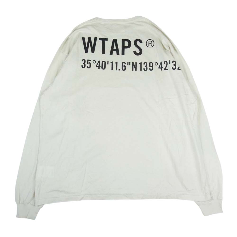 WTAPS ダブルタップス Ｔシャツ 21AW 212ATDT-CSM23 GPS L/S TEE ロゴ