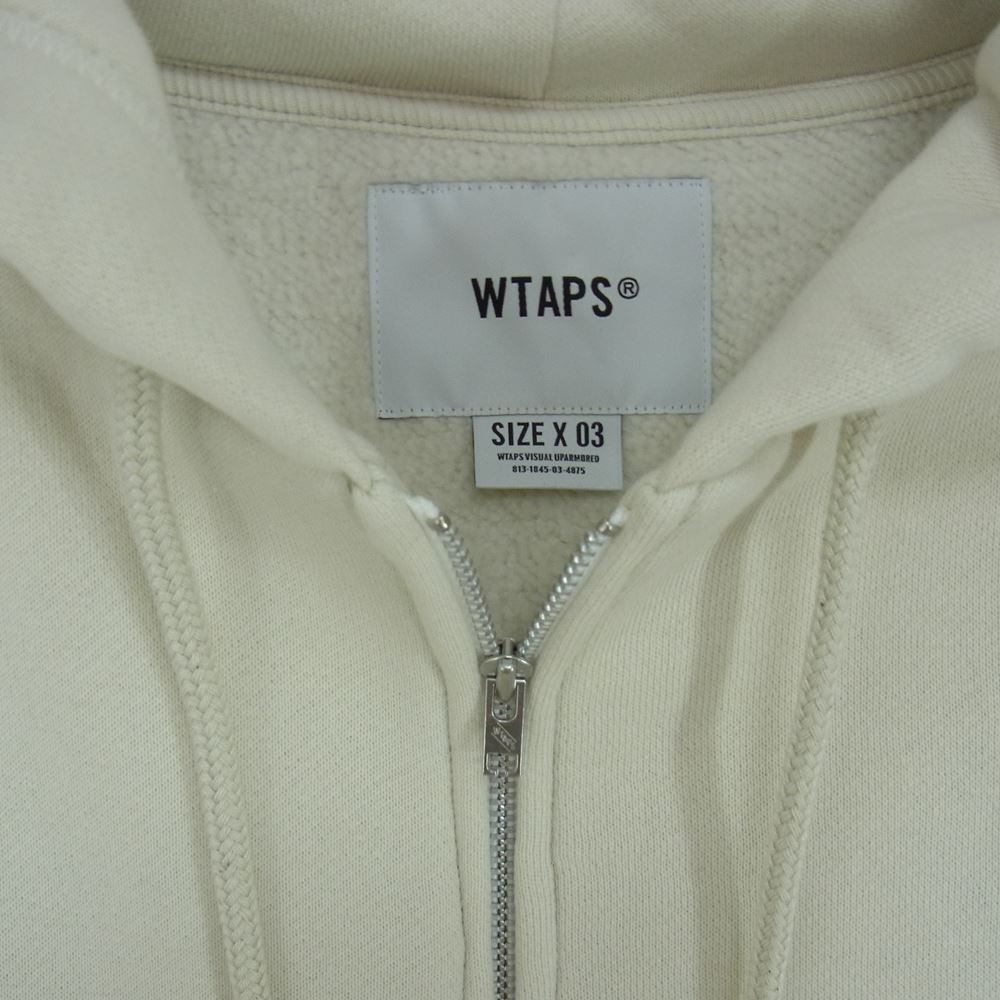 WTAPS ダブルタップス パーカー 21AW 212ATDT-CSM06 ZIP HOODED COTTON