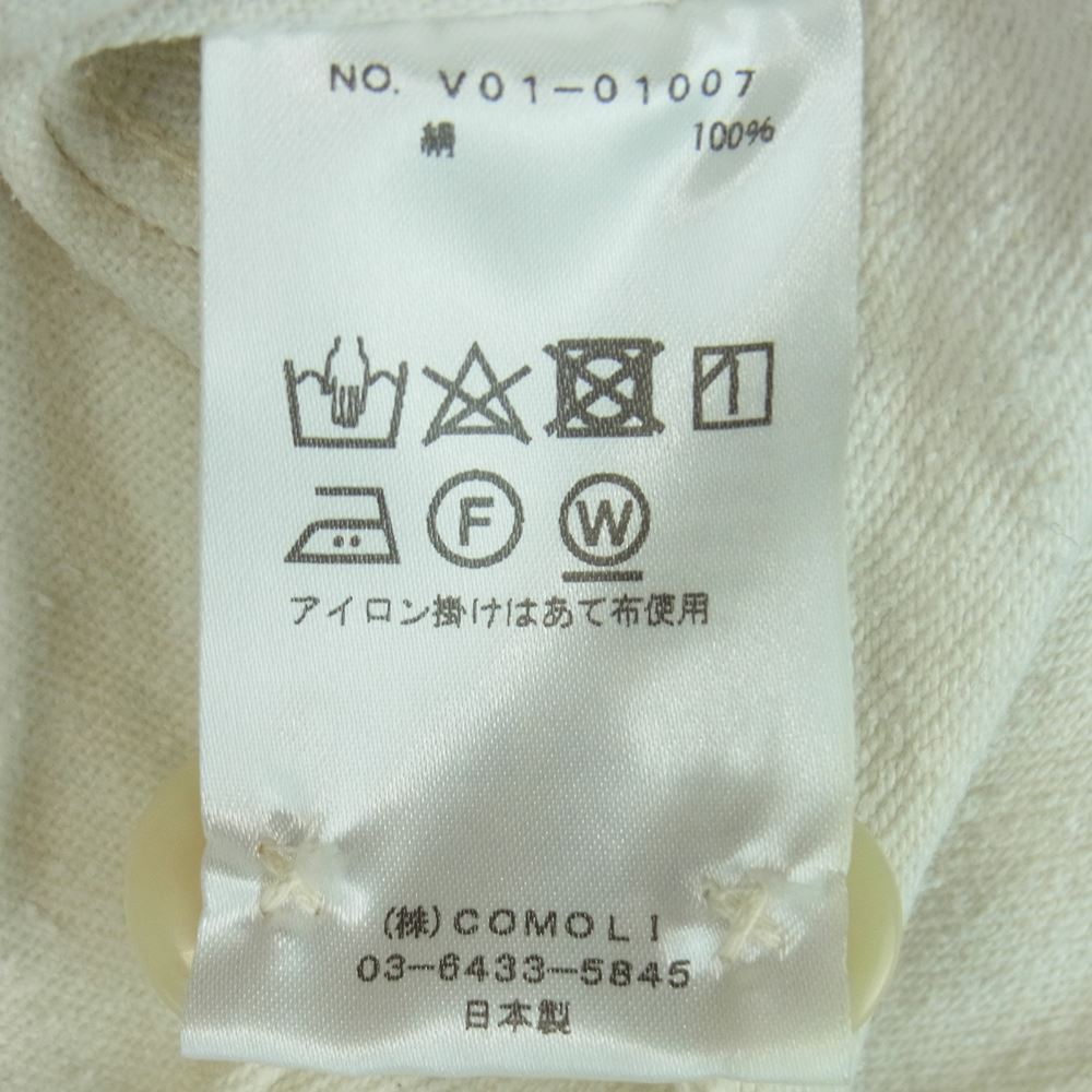COMOLI コモリ 長袖シャツ 22SS V01-01007 TYPE-1ST シルクネップ 長袖