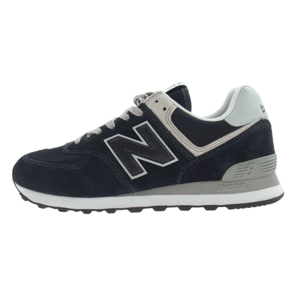 NEW BALANCE ニューバランス スニーカー ML574EVB スエード ローカット スニーカー ブラック ブラック系 26.5cm