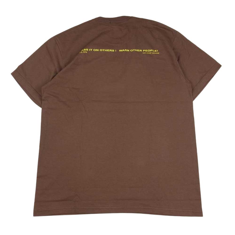 SUPREME シュプリーム 22AW Warning Tee ワーニング ロゴプリント半袖Tシャツカットソー ブラック