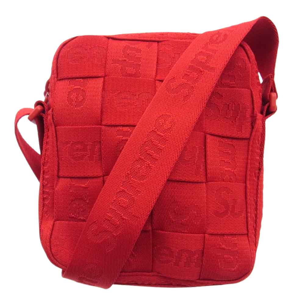 現品限り一斉値下げ！】 Supreme red Woven Shoulder Bag 赤