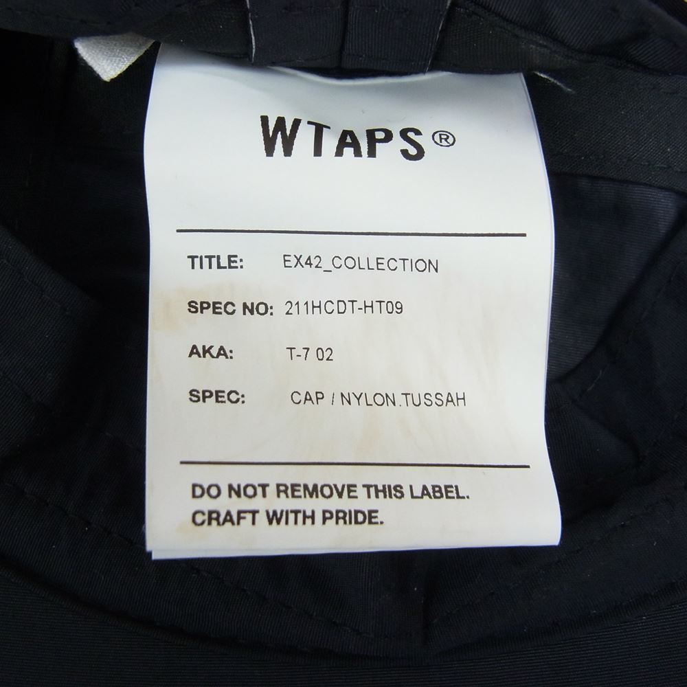 WTAPS ダブルタップス 帽子 21SS 211HCDT-HT09 CAP NYLON TUSSAH